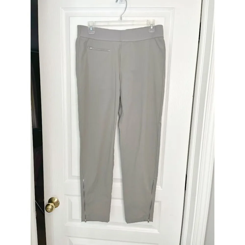Athleta TALL Fit Mod Trekkie Ankle Zip Lightweight Pocket Tapered Track Pants